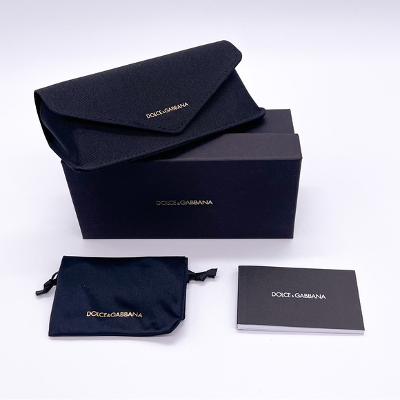 NEW DOLCE&GABBANA DG2292 01/87 SHIELD WOMEN SUNGLASSES DG 2292 BLACK - Picture 14 of 14